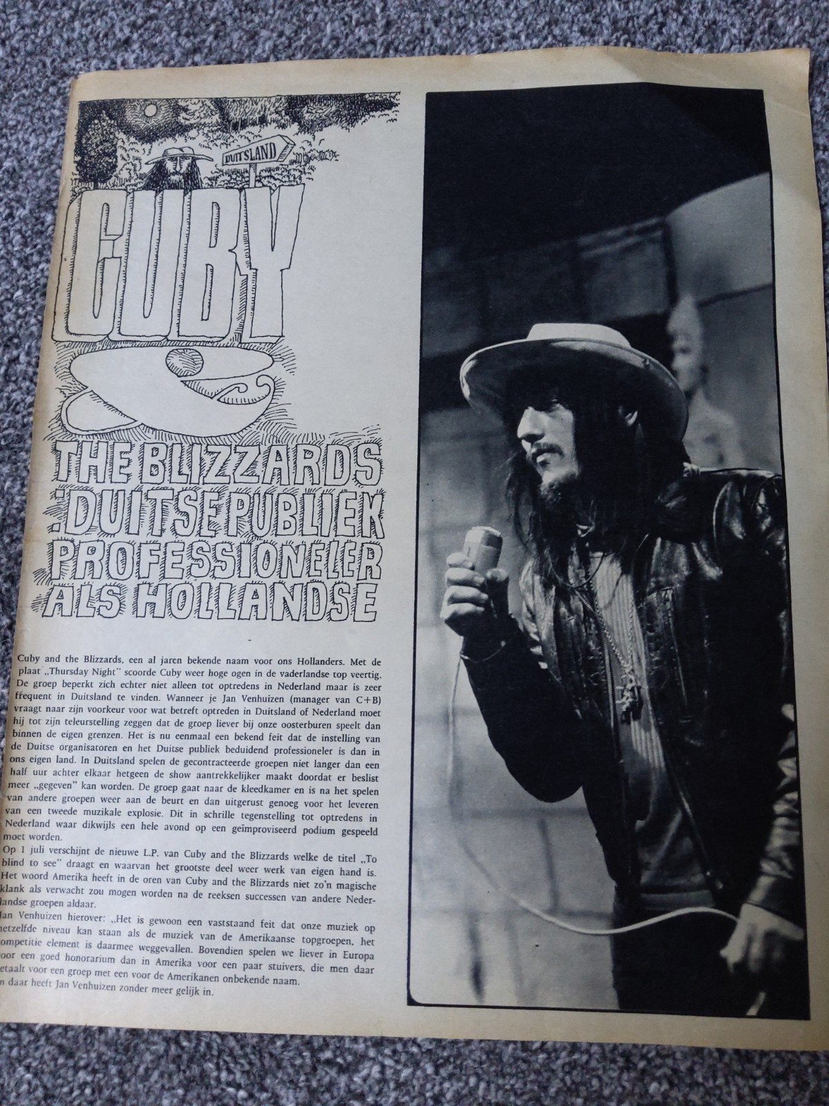 Cuby and the Blizzards, Ophalen of Verzenden, Gebruikt, Boek, Tijdschrift of Artikel