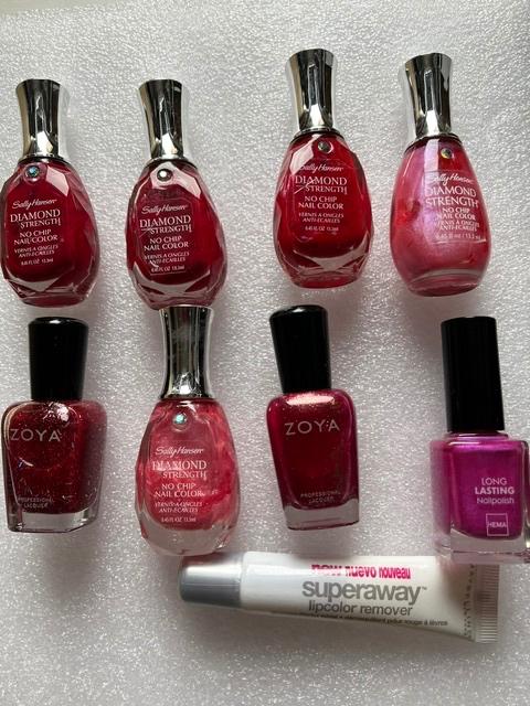 Diverse nagellakken en lipstick remover, Sieraden, Tassen en Uiterlijk, Uiterlijk | Cosmetica en Make-up, Nieuw, Make-up, Handen en Nagels