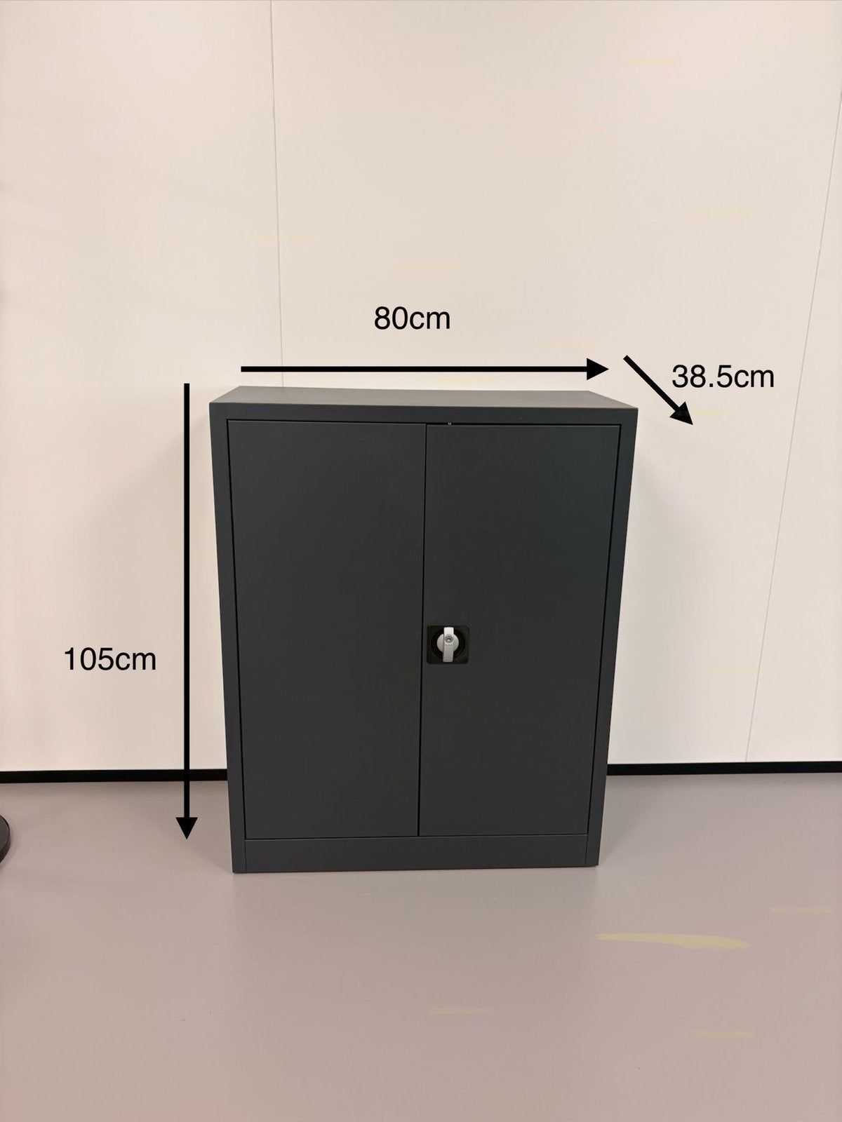 Metalen archiefkast met slot - 105x80x38.5cm, Ophalen, Gebruikt