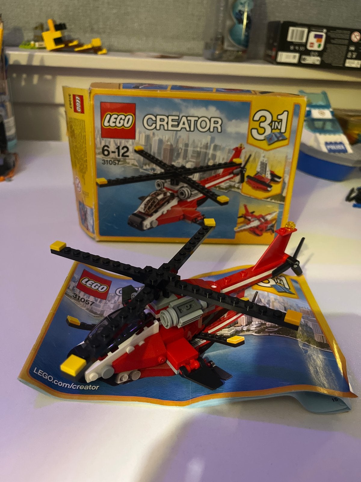 Lego Creator 31057 Luchtacrobatiek 3-in-1 Helikopter, Gebruikt, Lego, Ophalen of Verzenden, Compleet