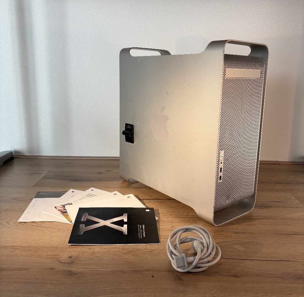 Apple Dual PowerMac G5 - originele boekjes & kabel, Ophalen