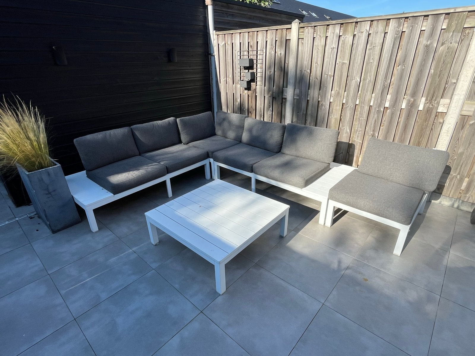 Bois Le Duc Loungebank met kussens - Verschillende opstellin, Tuin en Terras, Tuinsets en Loungesets, Ophalen, Overige materialen