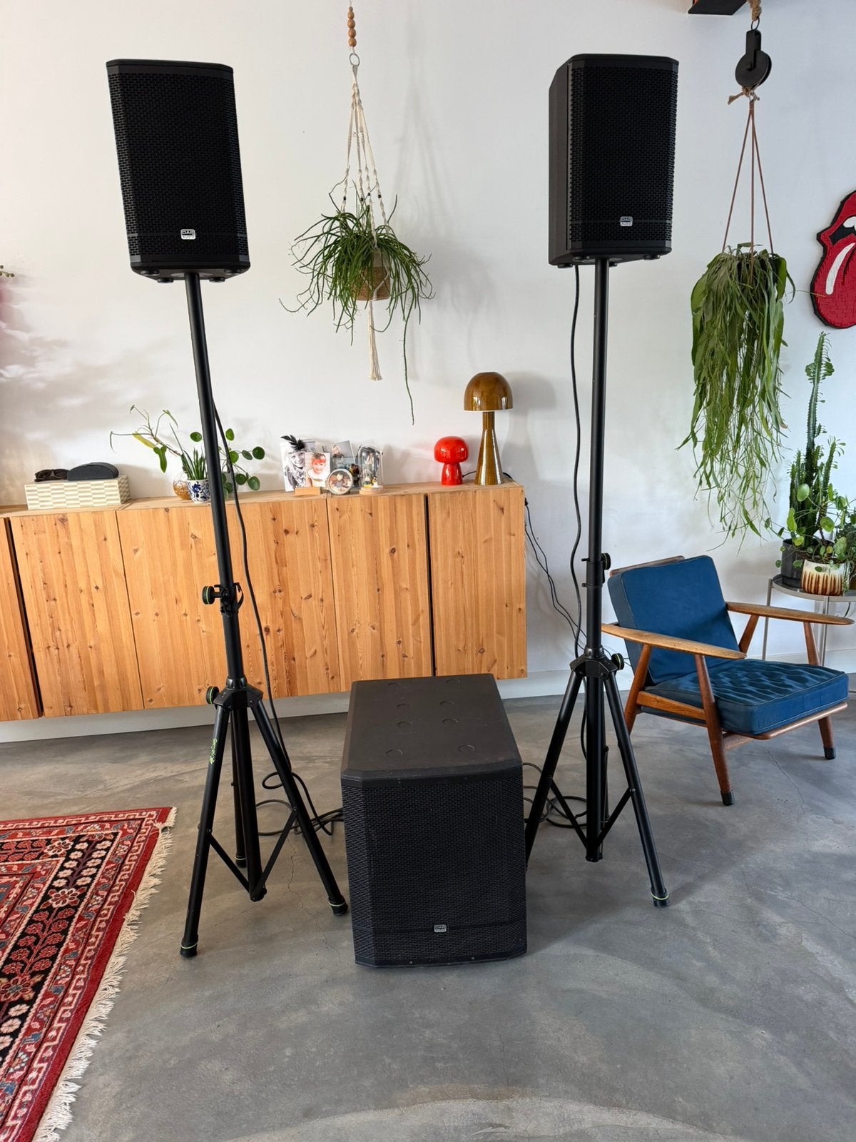 DAP Pure Club 15 actieve speakerset + 2 statieven, Ophalen, Gebruikt, 1000 watt of meer, P.A.