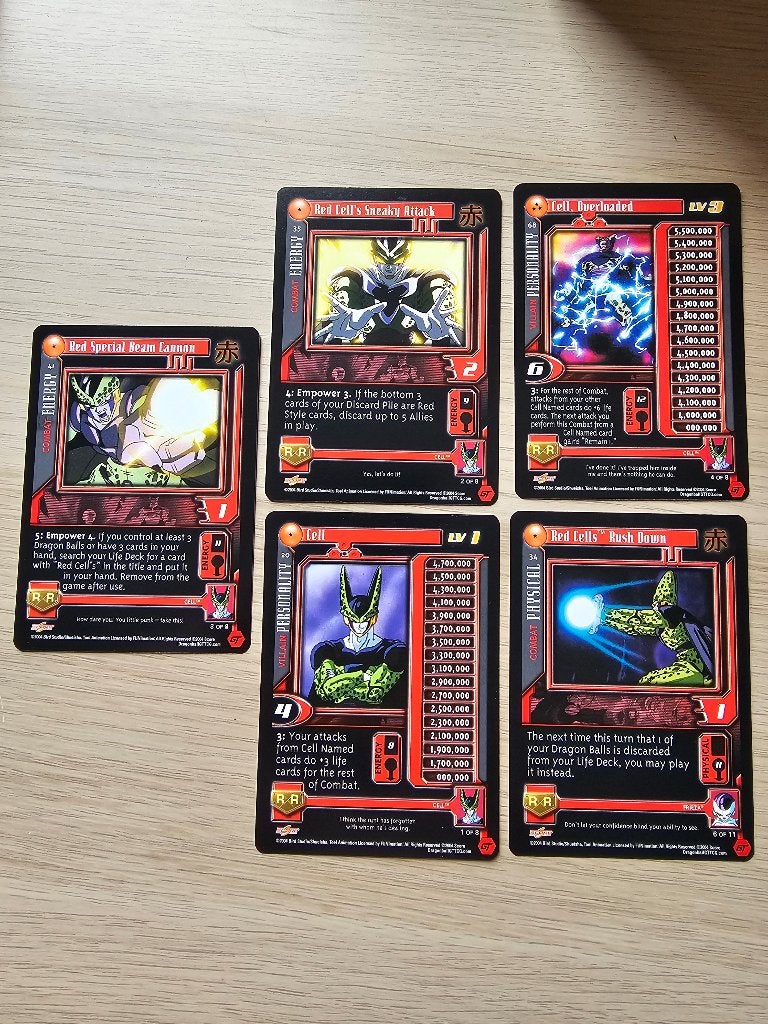 Dragonball GT Cell, Ophalen of Verzenden, Zo goed als nieuw, Meerdere kaarten
