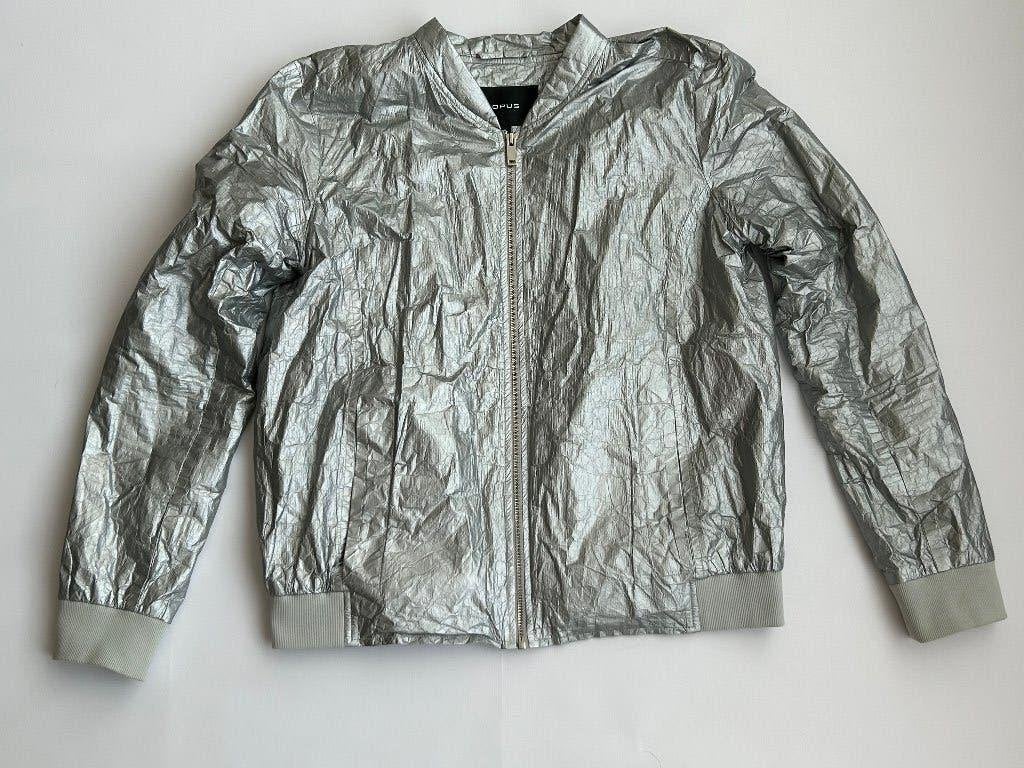OPUS zilver grijs jasje / bomberjack 38 in ~~nieuw~~ staat, Maat 38/40 (M), Verzenden, Zo goed als nieuw, Jasje