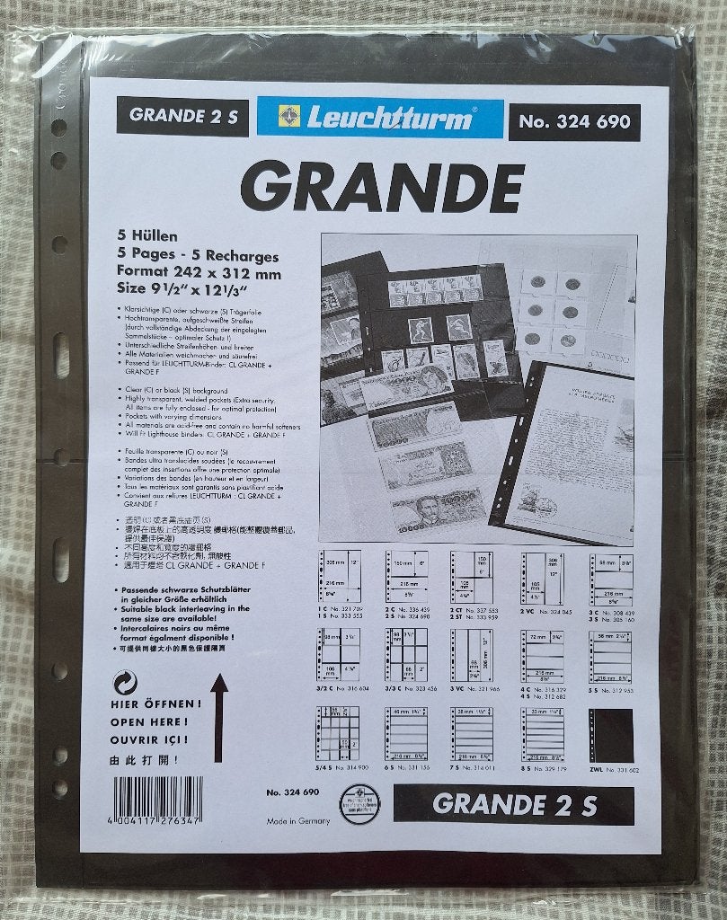 Leuchtturm Grande 2S bladen NIEUW, Ophalen of Verzenden, Verzamelmap