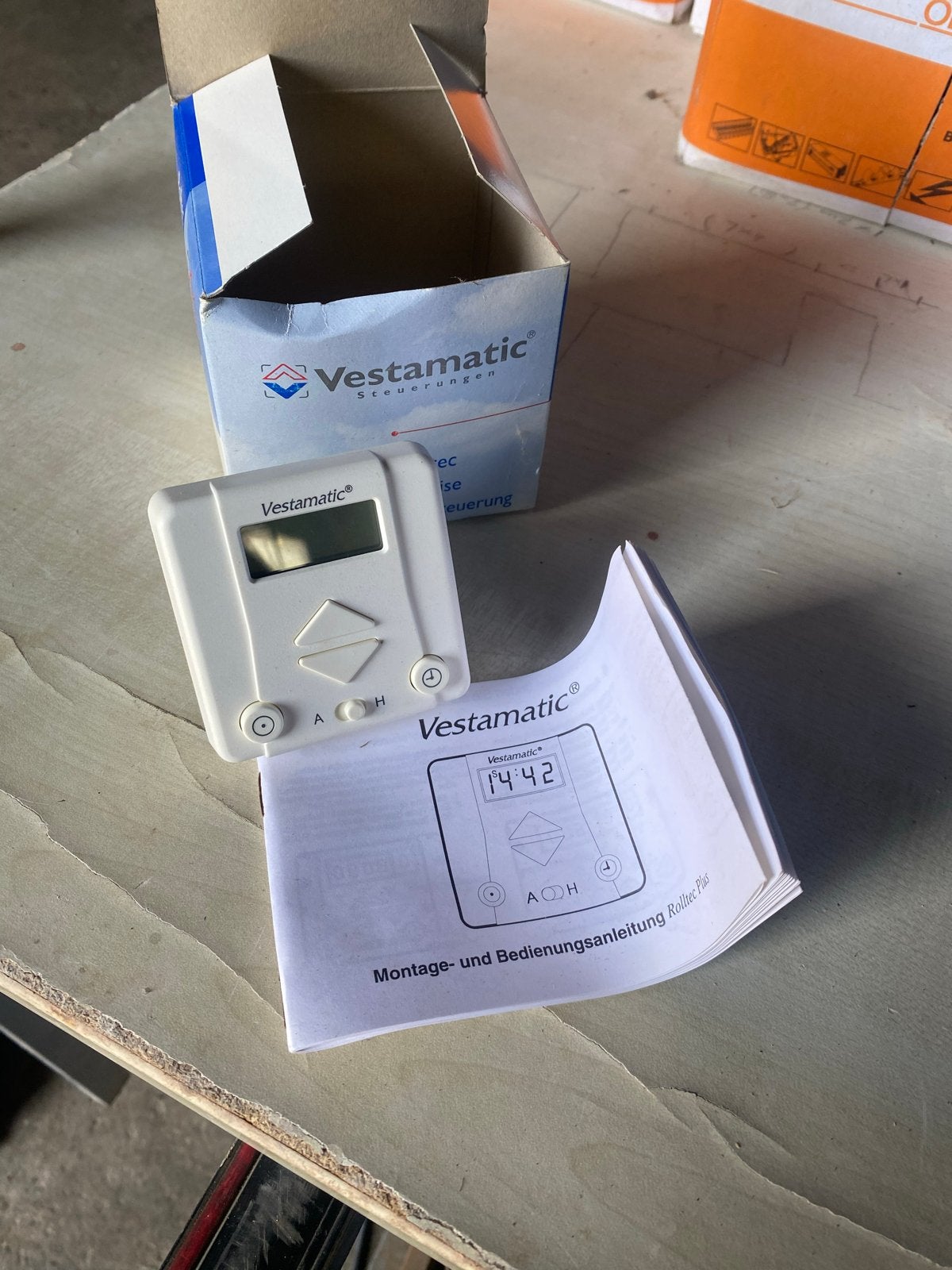 Inbouw schakelaar progameerbaar Vestamatic Rolltec (plus), Ophalen of Verzenden, Nieuw, Wit, Minder dan 100 cm