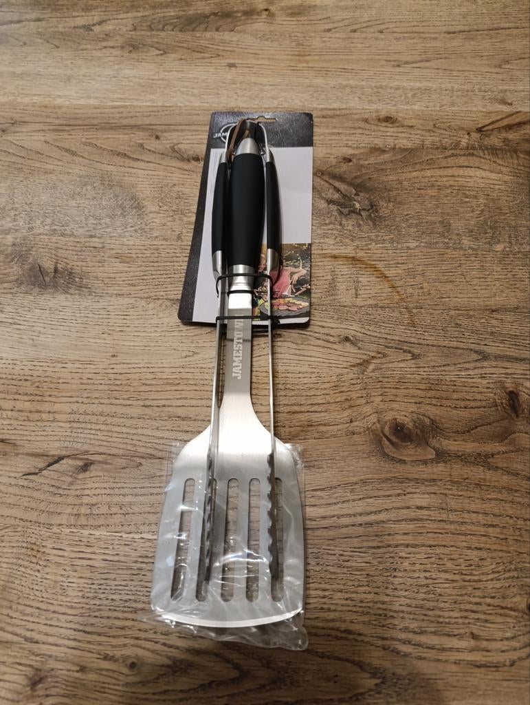 Jamestown 2-delig BBQ Bestek RVS Nieuw Tang en Spatel, Ophalen of Verzenden, Nieuw, James Toen