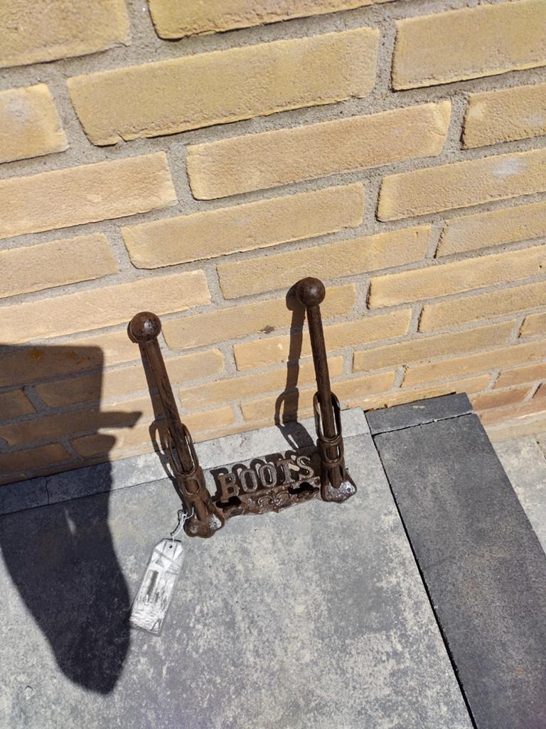 Smeedijzeren laarzen/klompen houders, Ophalen of Verzenden, Nieuw