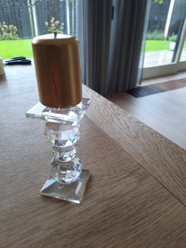 Swarovski. Kaarsenstaander., Verzamelen, Ophalen of Verzenden, Zo goed als nieuw, Figuurtje