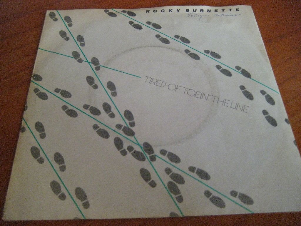 Rocky Burnette: Tired of toein` the line (single), Ophalen of Verzenden, Zo goed als nieuw, Pop