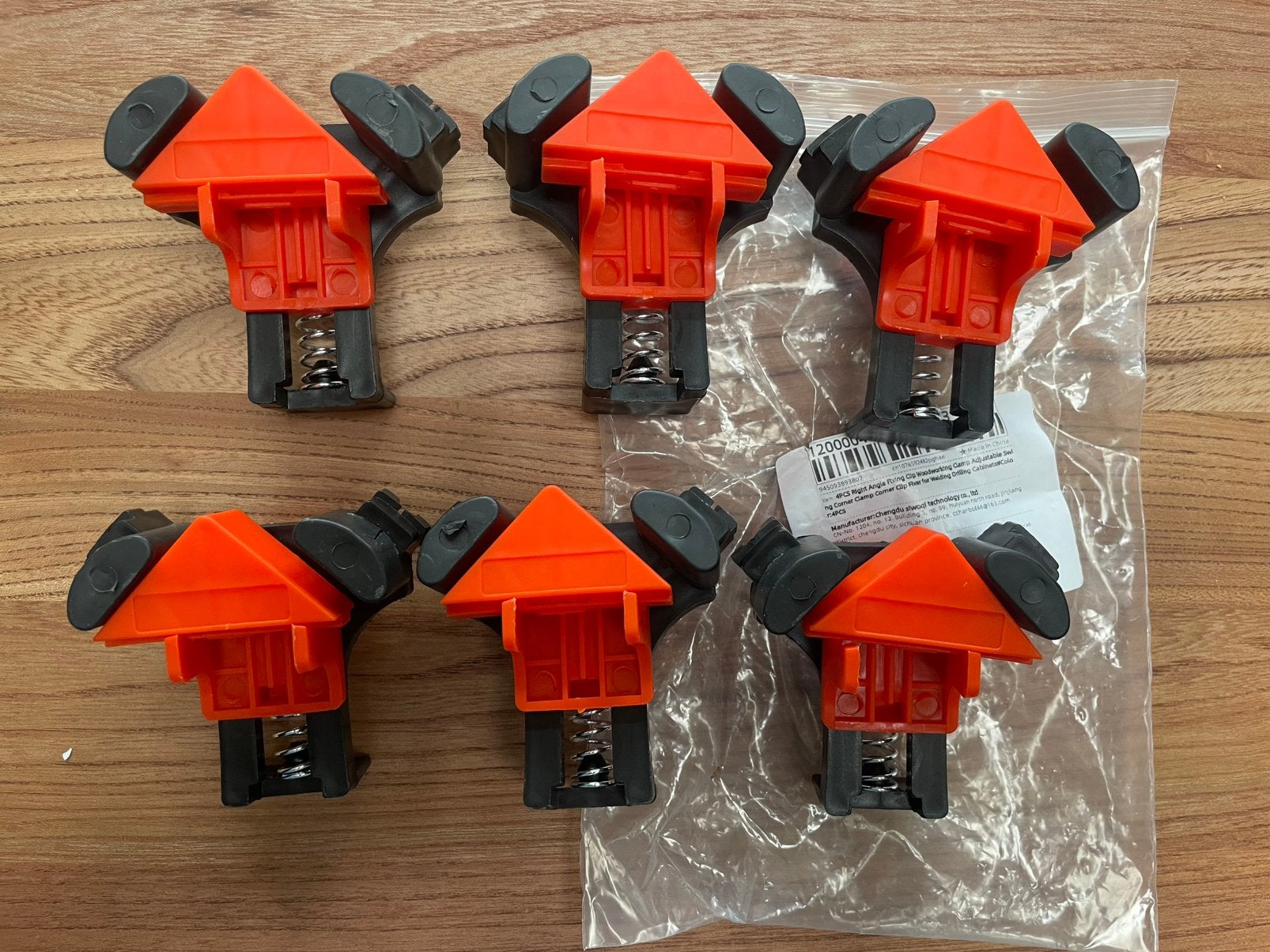 Hoekklemmen voor houtwerk en hout - 6 stuks, Ophalen of Verzenden, Nieuw