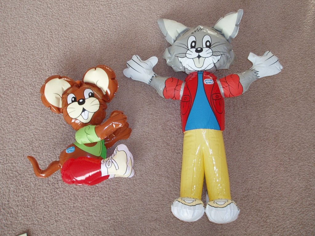 Vintage Tom en Jerry opblaasfiguur, Ophalen of Verzenden, Zo goed als nieuw