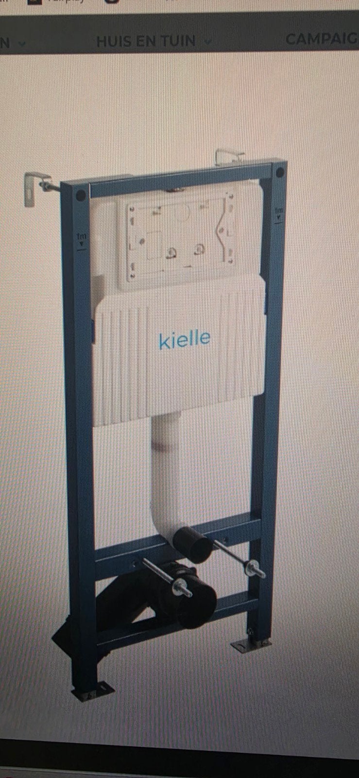 Kielle Genesis toiletreservoir + 2x bedieningspaneel. NIEUW!, Ophalen, Nieuw, Chroom, Toilet