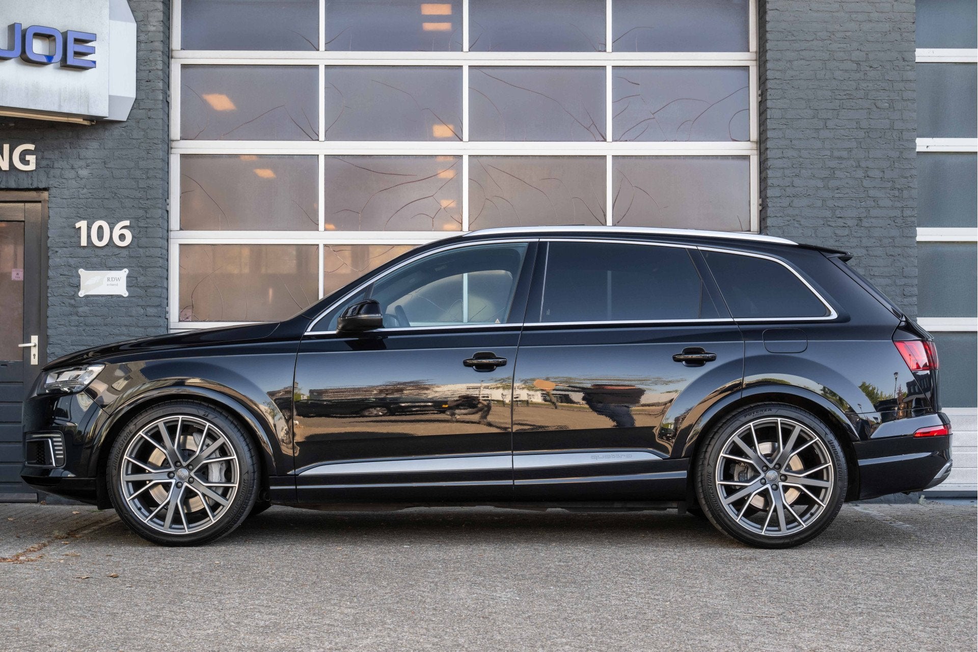 Audi Q7 3.0 TDI e-tron quattro Sport Pano, Luchtvering, Spor, Automaat, Gebruikt, 2420 kg, Zwart