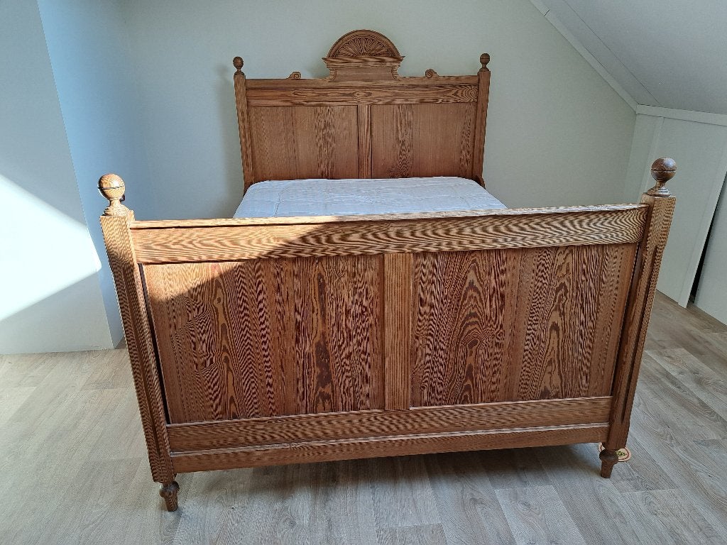Antiek bed, Huis en Inrichting, Ophalen, Gebruikt, Tweepersoons, 140 cm