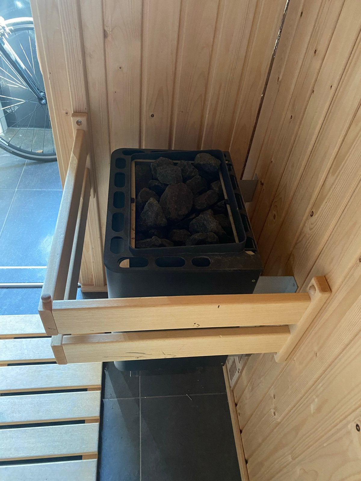 EOS Elektro-Saunaofen Thermat 75 - 7,5 kW, Sport en Fitness, Ophalen, Gebruikt, Fins of Traditioneel, Onderdelen