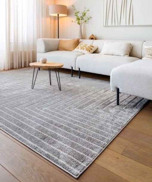 Scandinavisch vloerkleed – grijs 300x400 nieuw, Ophalen of Verzenden, 200 cm of meer, Grijs, Rechthoekig