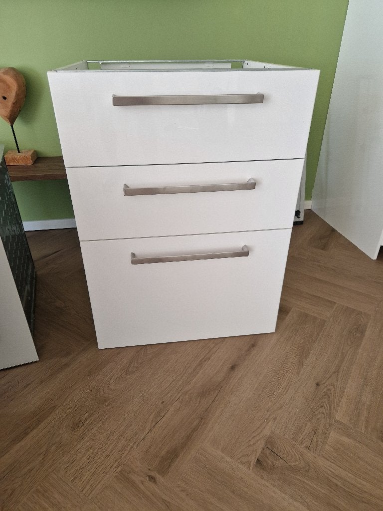 Keukenkasten  incl Bosch oven, Ophalen, Wit, 50 tot 100 cm, Zo goed als nieuw