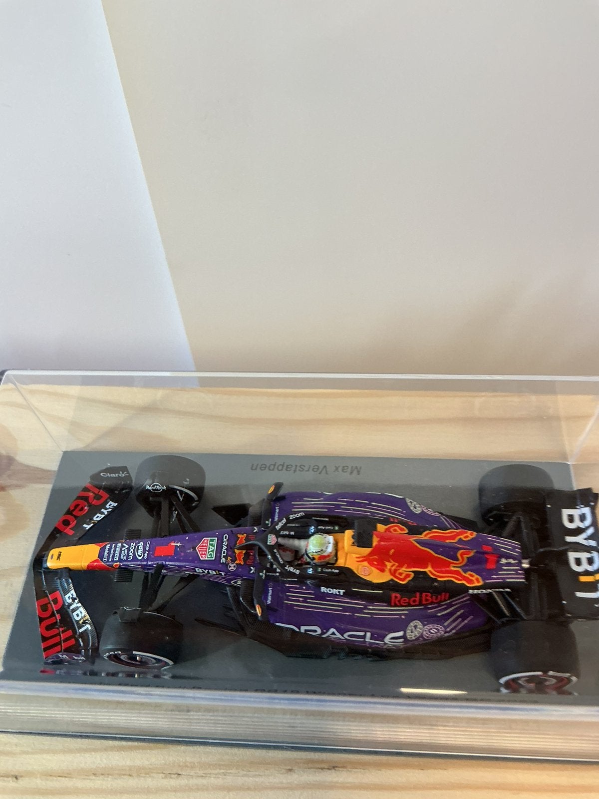 Special livery Las Vesgas Max Verstappen 1:43, Ophalen of Verzenden, Zo goed als nieuw, Formule 1