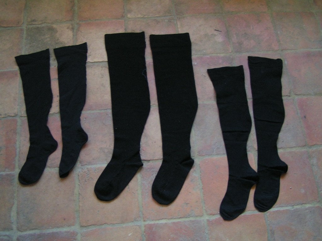 3 paar zwarte klederdracht kousen nr CC 790, Verzenden, Dames