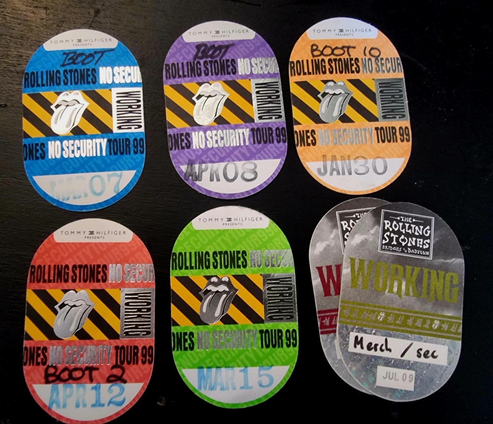 Rolling Stones No Security Tour 99 Backstage Pass Collectie, Ophalen of Verzenden