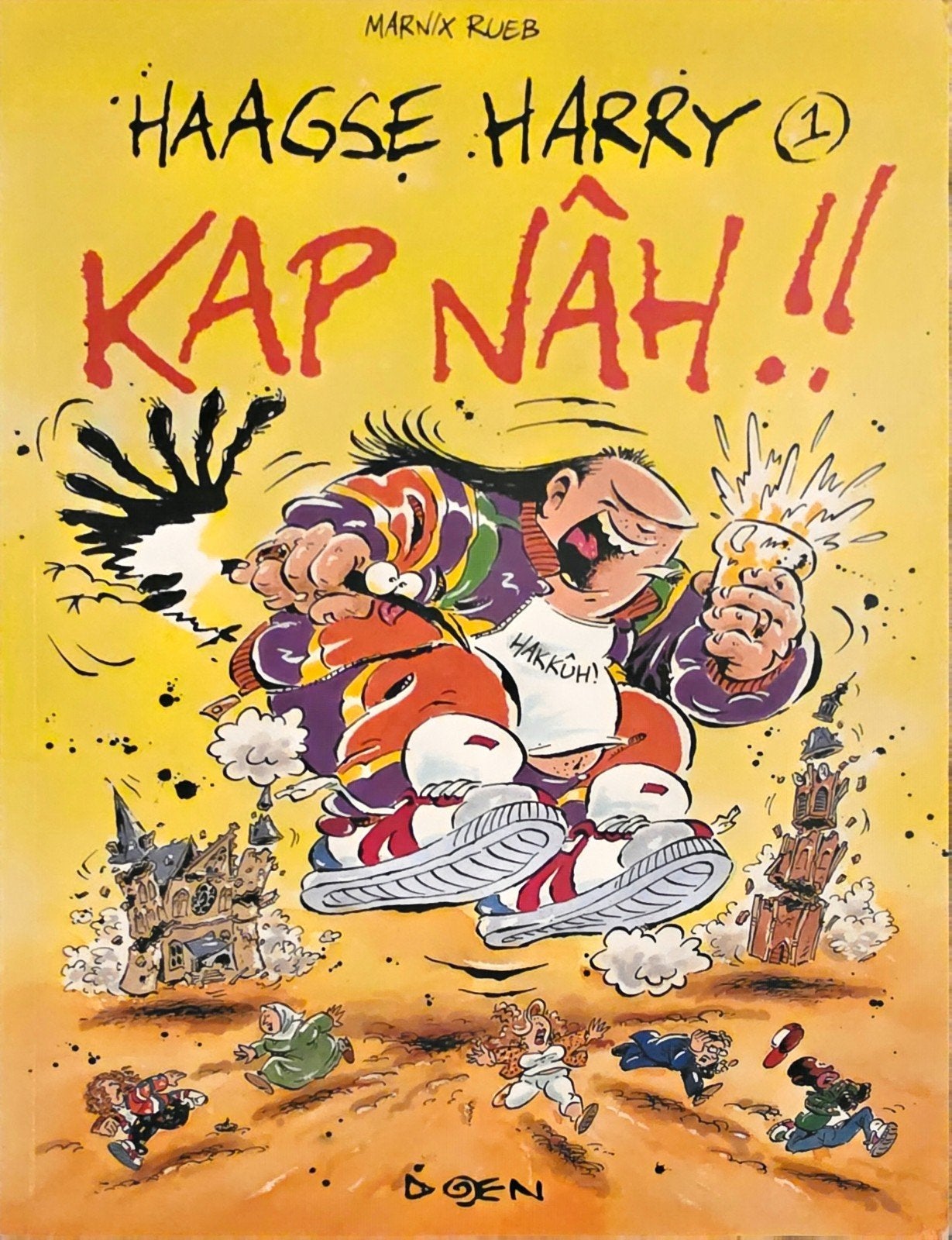 Haagse Harry 1: Kap Nâh!! (Derde druk 1994), Gelezen, Eén stripboek, Ophalen of Verzenden, Marnix Rueb