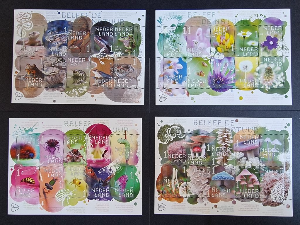 Postfrisse velletjes Beleef de Natuur 2018 - Per stuk, Ophalen of Verzenden, Na 1940, Postfris