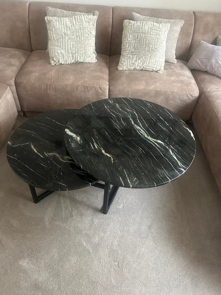 Graniet salontafel en sidetable op maat laten maken, 100 tot 150 cm, Zo goed als nieuw, Minder dan 50 cm, Rechthoekig