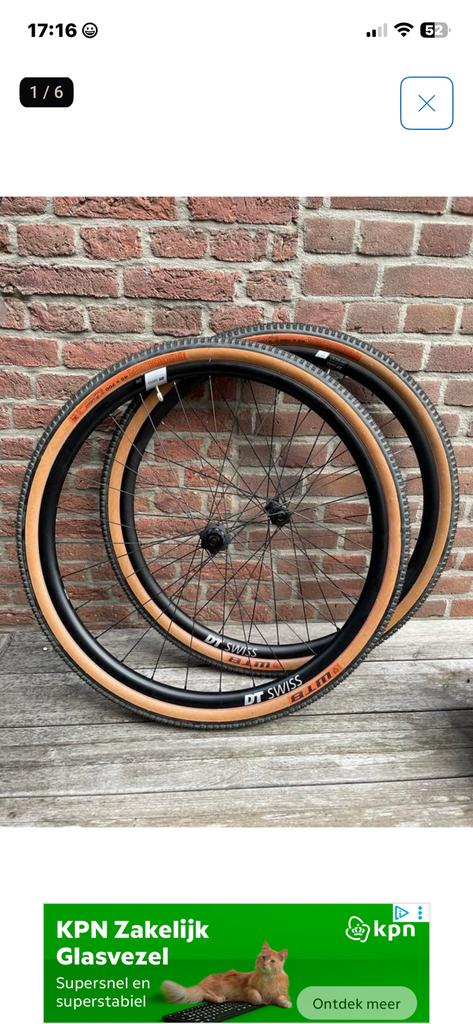 Dt Swiss gr 1800-25 gravelwielset, Fietsen en Brommers, Fietsonderdelen, Wiel, Ophalen of Verzenden, Zo goed als nieuw, Gravelbike