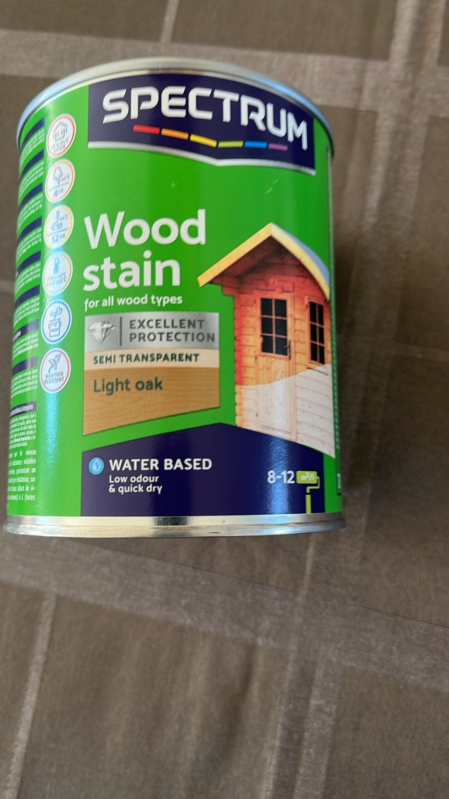 Gezocht: Action Spectrum Beits Light Oak (€4,99), Doe-het-zelf en Verbouw, Bruin, Nieuw, Beits, Ophalen of Verzenden