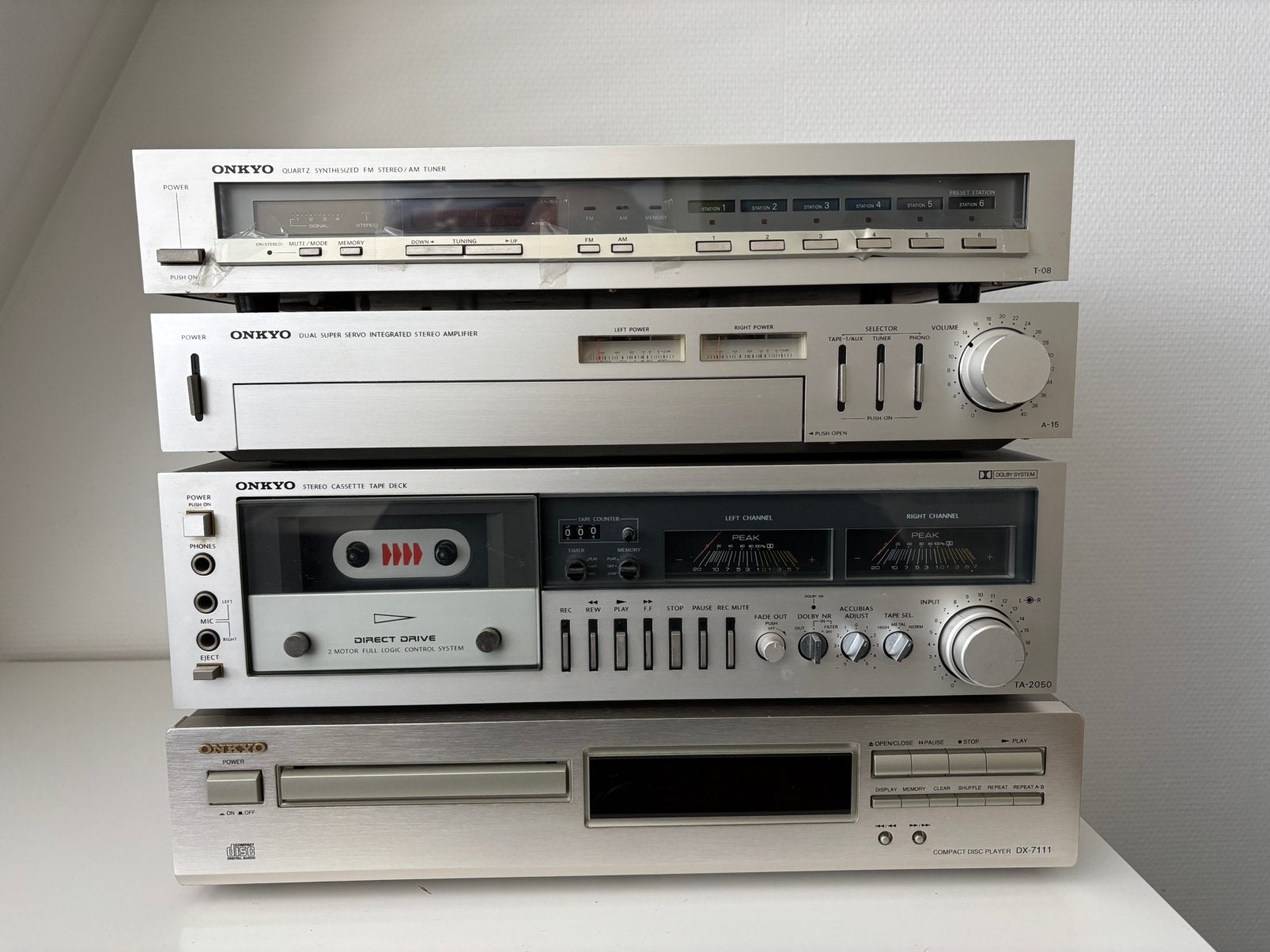 Onkyo complete set, Gebruikt, Losse componenten, Cassettedeck, Ophalen