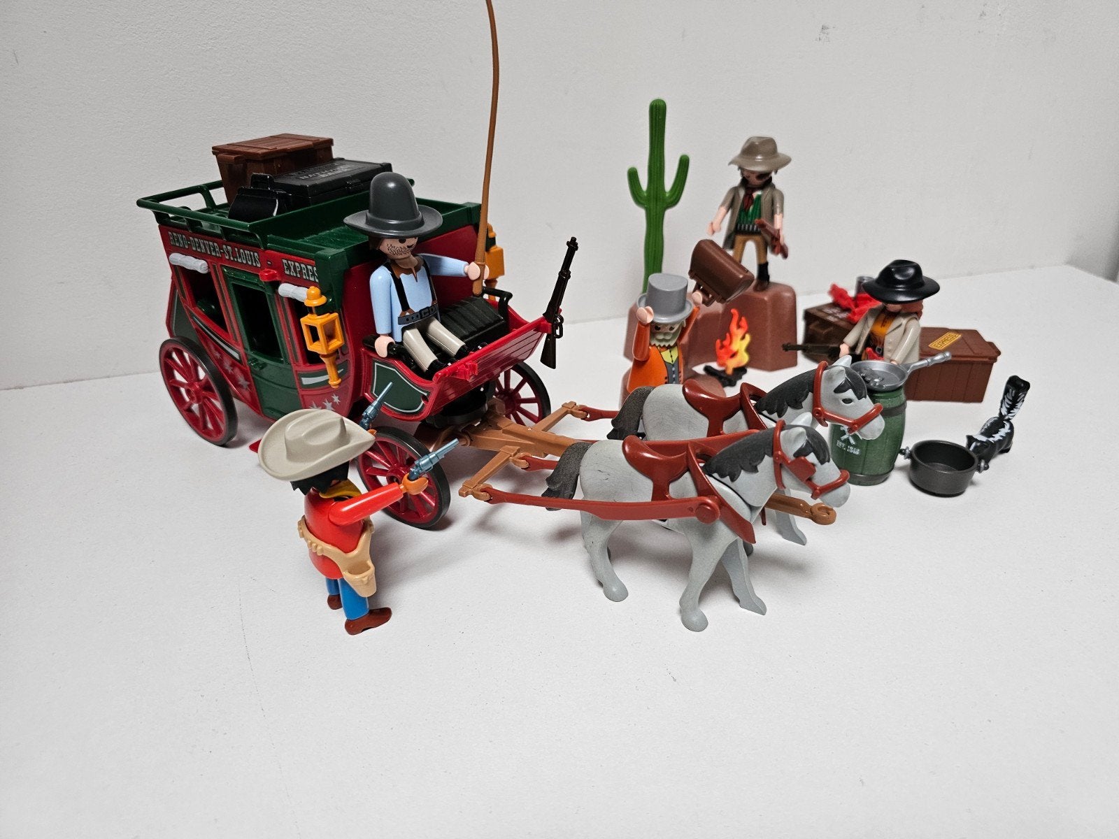 Playmobil Western Postkoets met figuren en accessoires, Kinderen en Baby's, Speelgoed | Playmobil, Gebruikt, Complete set, Voertuig