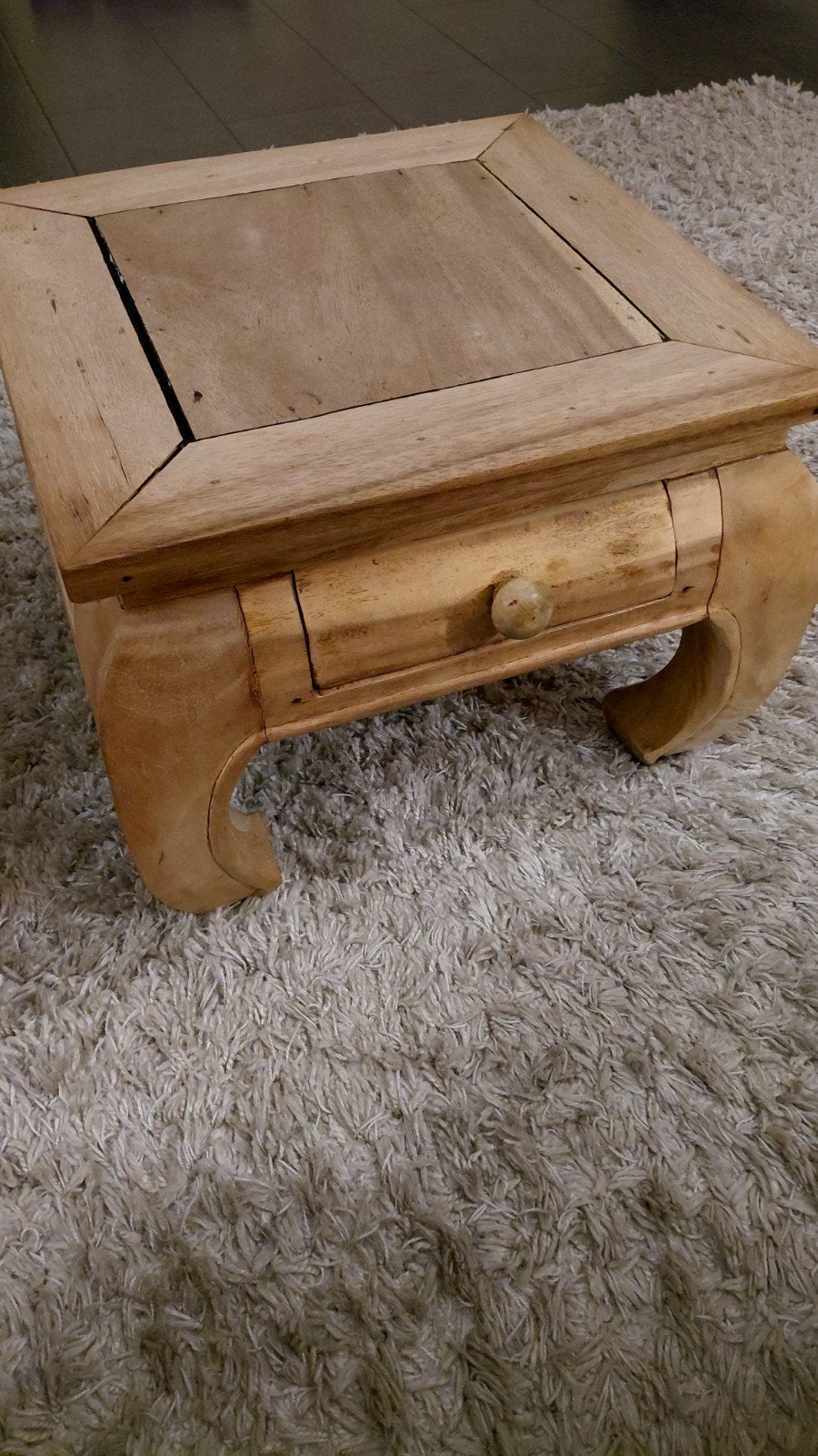 houten opium salontafels 1 met lade, Ophalen, Minder dan 50 cm, Gebruikt, Klassiek