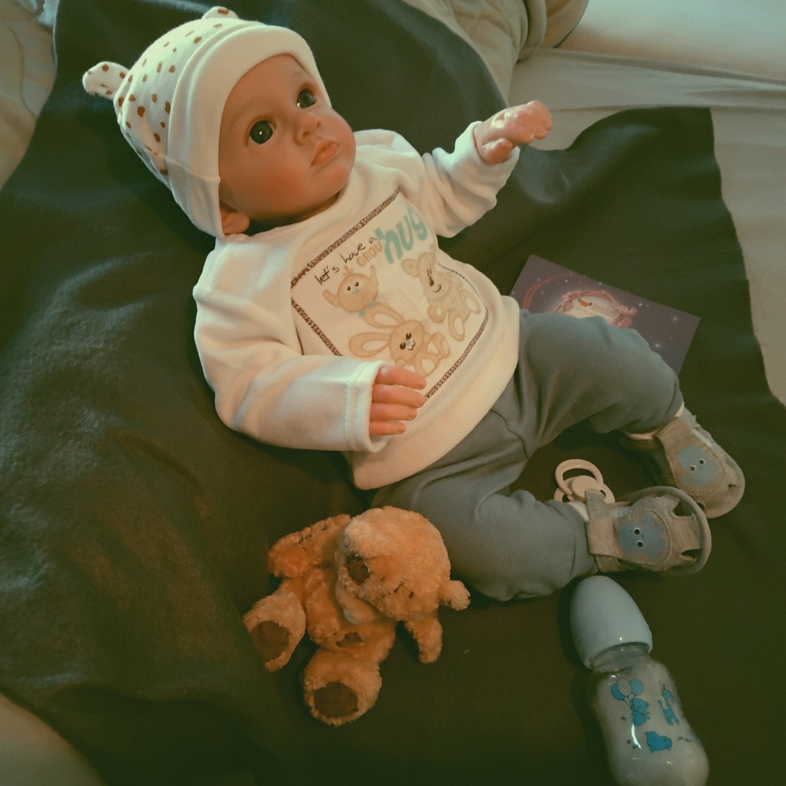 reborn peutertje, Verzamelen, Ophalen of Verzenden, Zo goed als nieuw, Babypop, Levensecht of Reborn