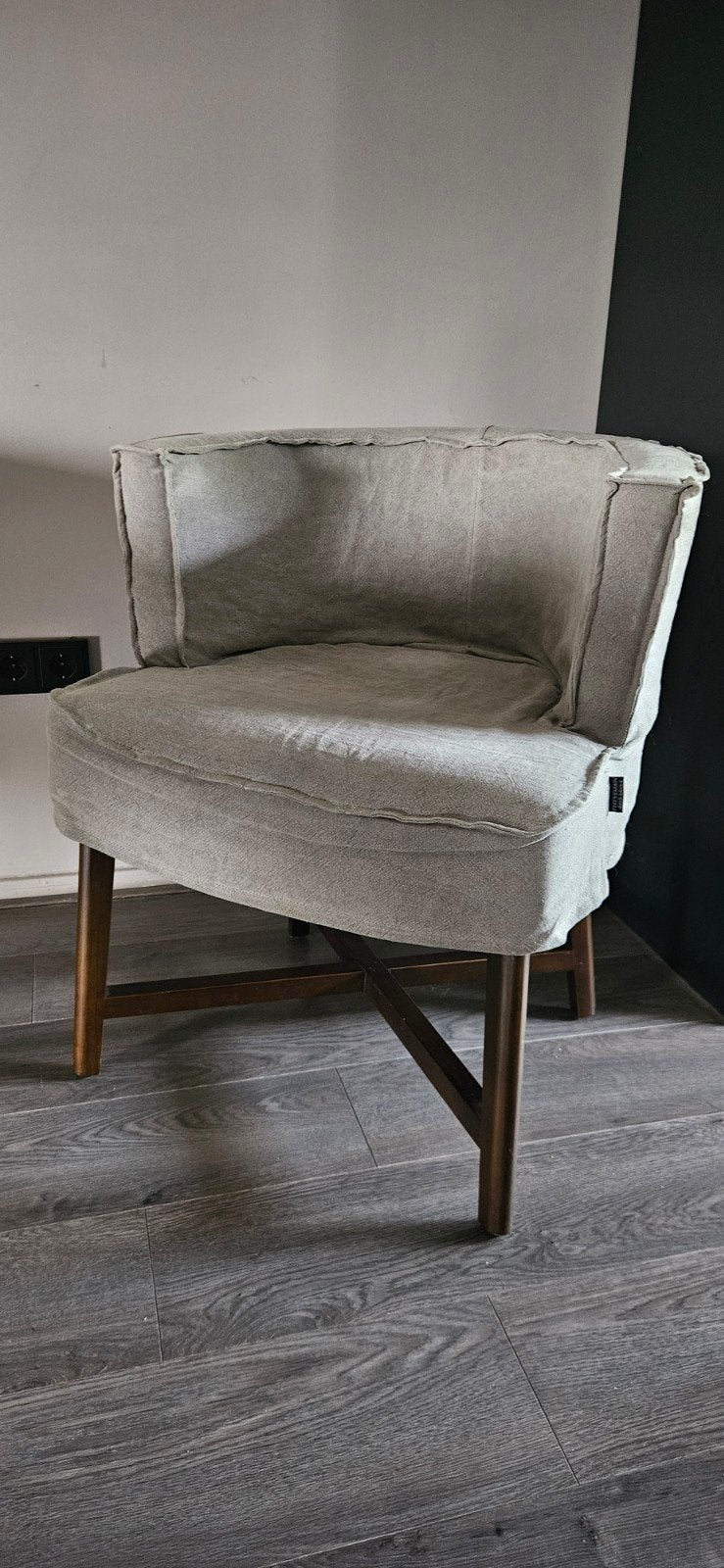 Peeperkorn fauteuil Taupe - Zo goed als nieuw, Ophalen, Modern, Comfortabel, Zo goed als nieuw, Stof