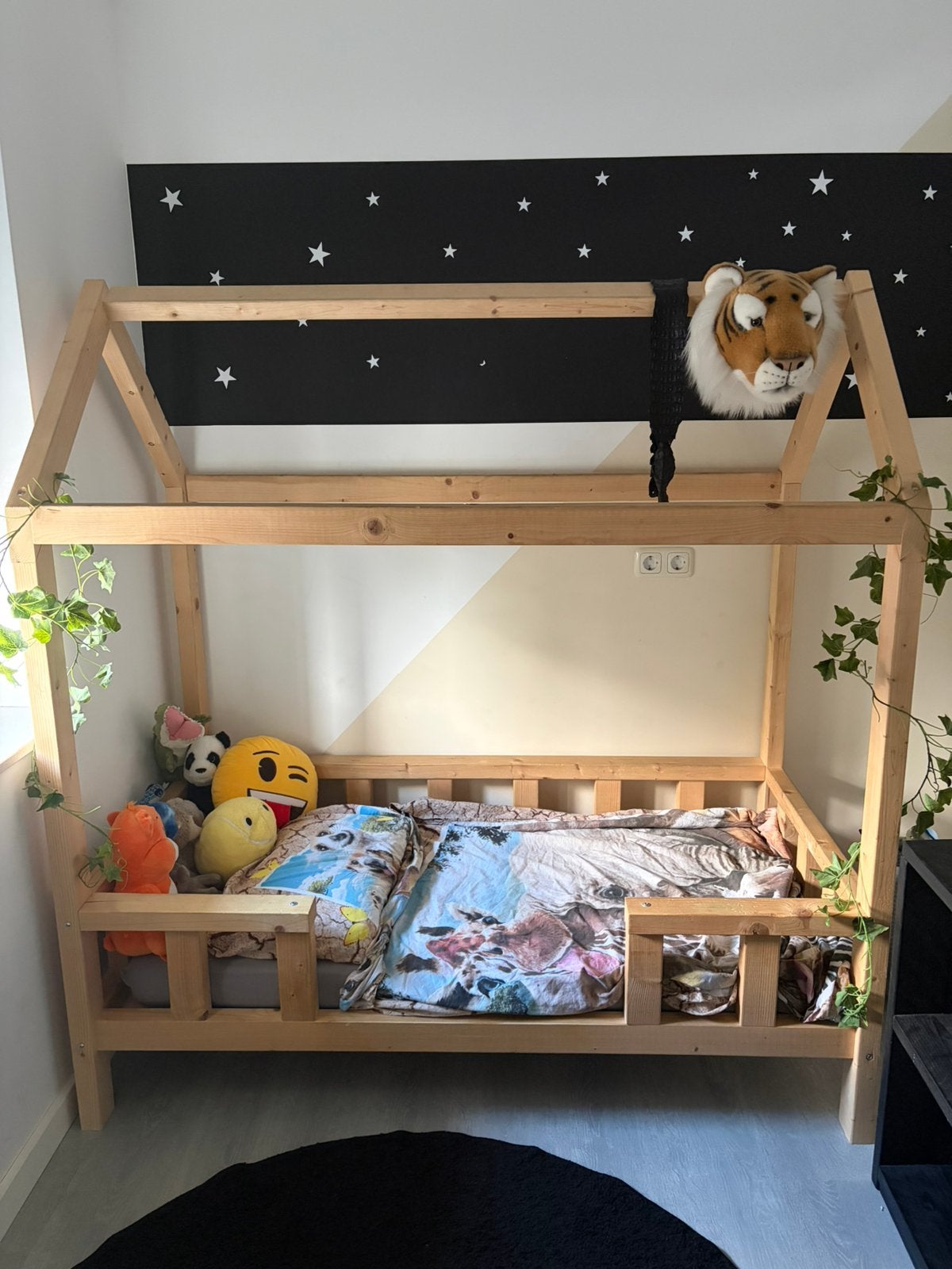 Bed huisje incl. matras, Ophalen, 70 tot 85 cm, Zo goed als nieuw, Matras