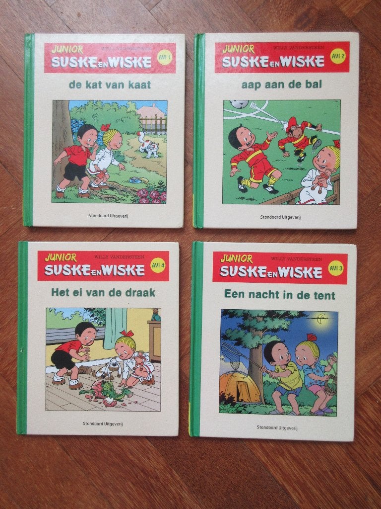 4 x boeken Junior Suske en Wiske Avi M3 - Avi E3, Ophalen of Verzenden, Gelezen, Fictie algemeen