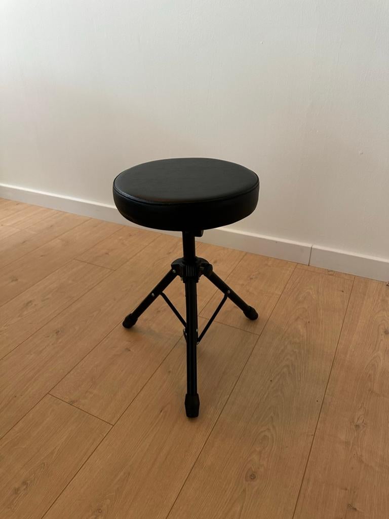 Drumkrukje / Pianokrukje - Zwart, Opvouwbaar, Ophalen, Zo goed als nieuw