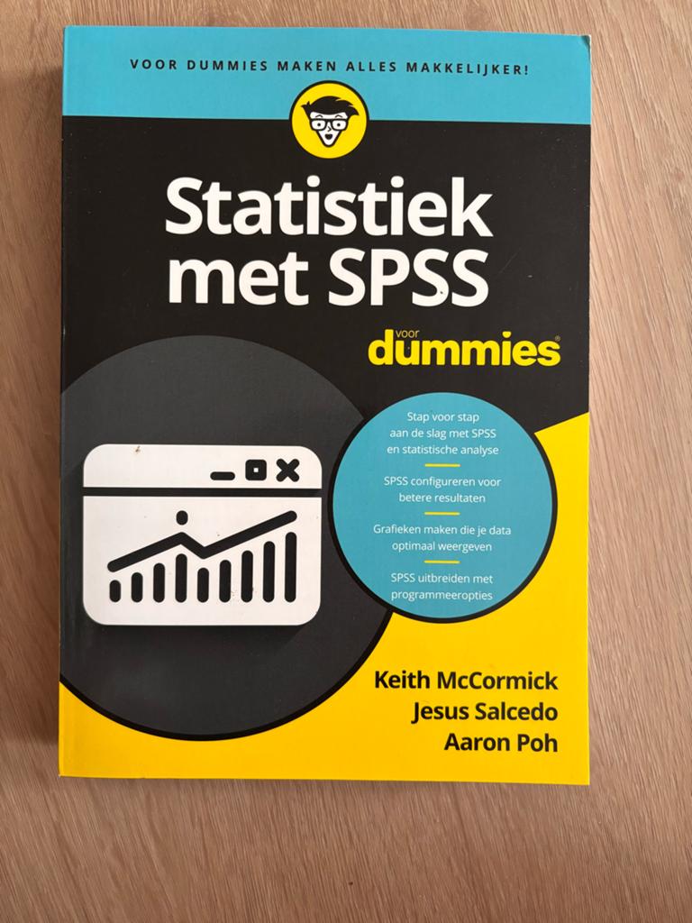 Statistiek met SPSS voor Dummies - Zo goed als nieuw, Ophalen of Verzenden, Zo goed als nieuw
