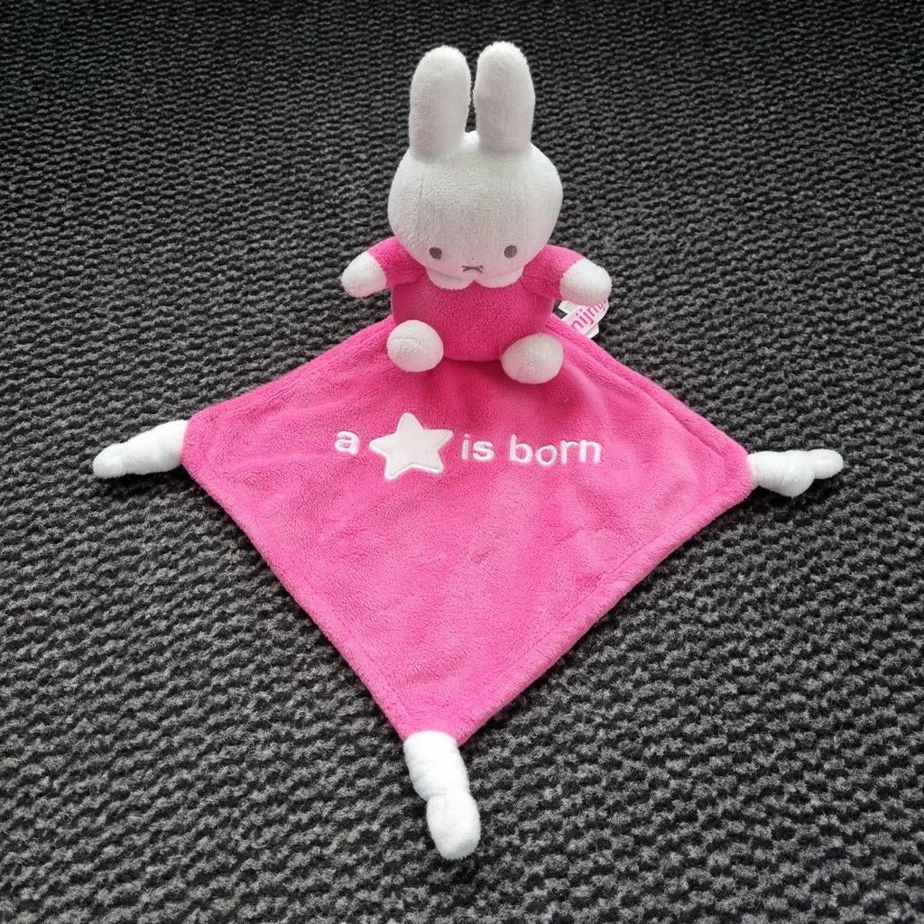 Roze nijntje knuffel knuffeldoekje, Ophalen of Verzenden, Zo goed als nieuw, Konijn