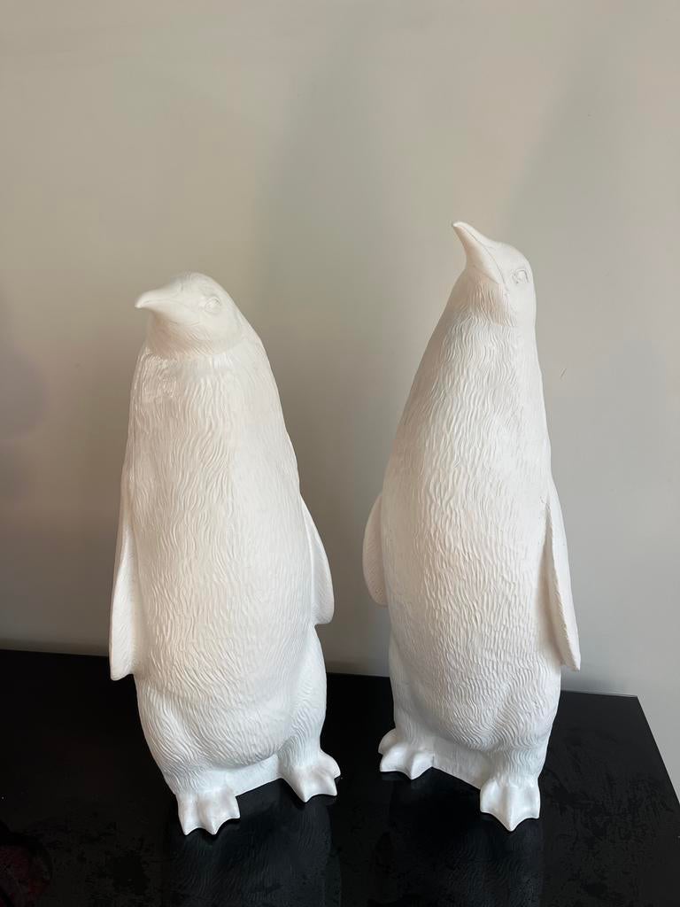 Ottmar Hörl Pinguïn Beelden Set: Head Up & Head Down, Weerbestendig, Kunststof, Ophalen of Verzenden, 20 - 50 cm