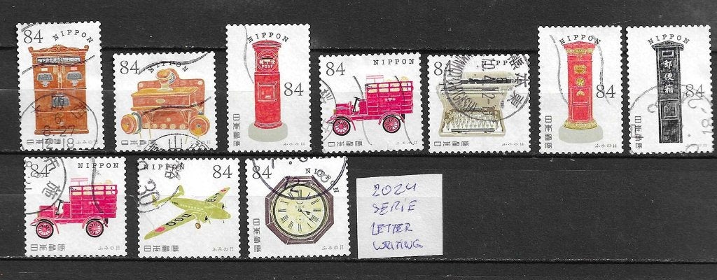 Japanse postzegels 2024 - Serie 'Letter Writing', Ophalen of Verzenden, Gestempeld, Oost-Azië