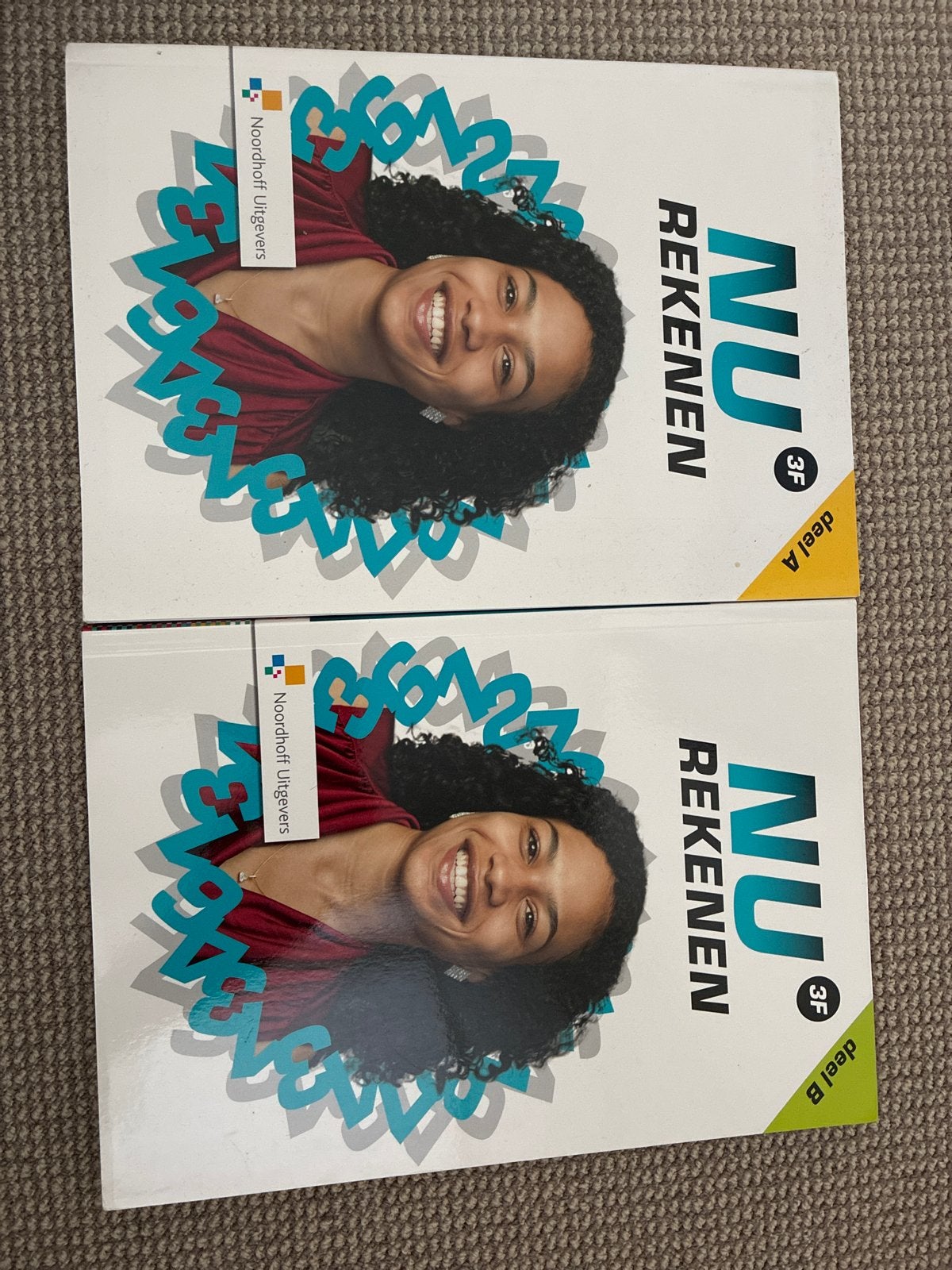 NU Rekenen 3F deel A en B - Noordhoff Uitgevers, Ophalen, Zo goed als nieuw, Overige niveaus, Overige vakken