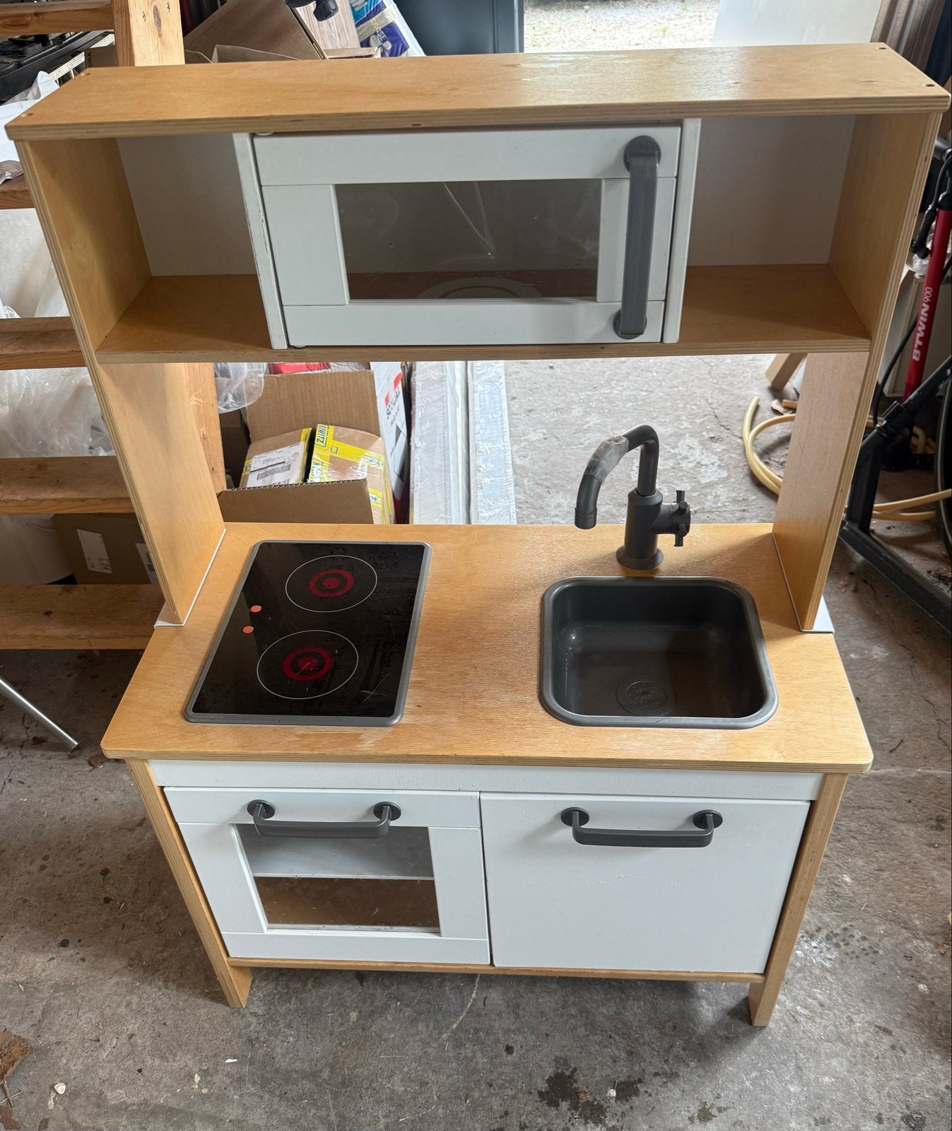 IKEA DUKTIG Speelkeuken met magnetron en kookplaat, Ophalen, Gebruikt, Jongen of Meisje