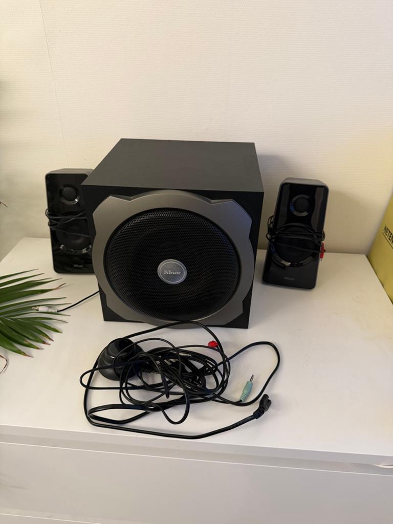Trust GXT Tytan 2.1 Gaming Luidsprekerset met Subwoofer, Ophalen, Zo goed als nieuw, Audiokanaal 2.1