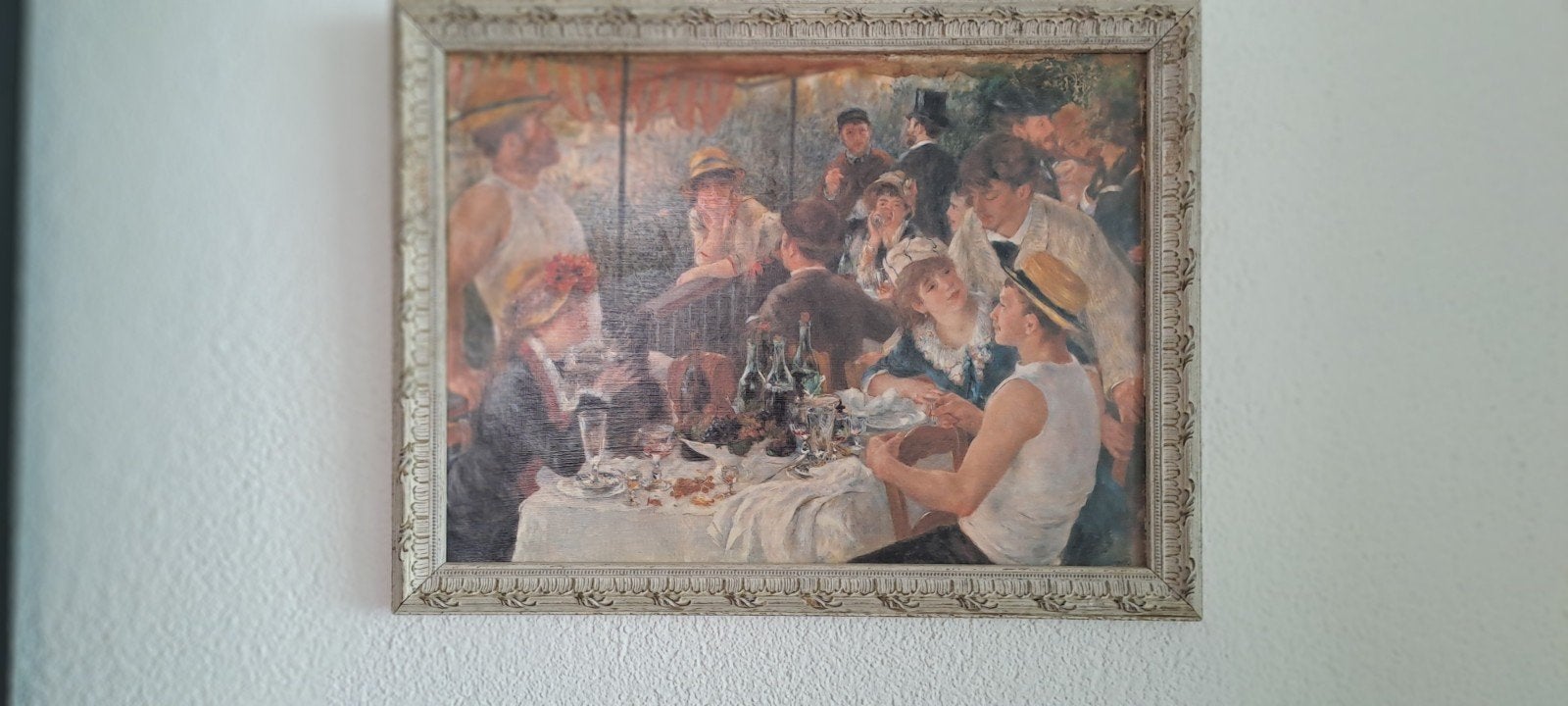 Impressionistisch schilderij 'Lunch van de Roeiers', Antiek en Kunst, Ophalen of Verzenden