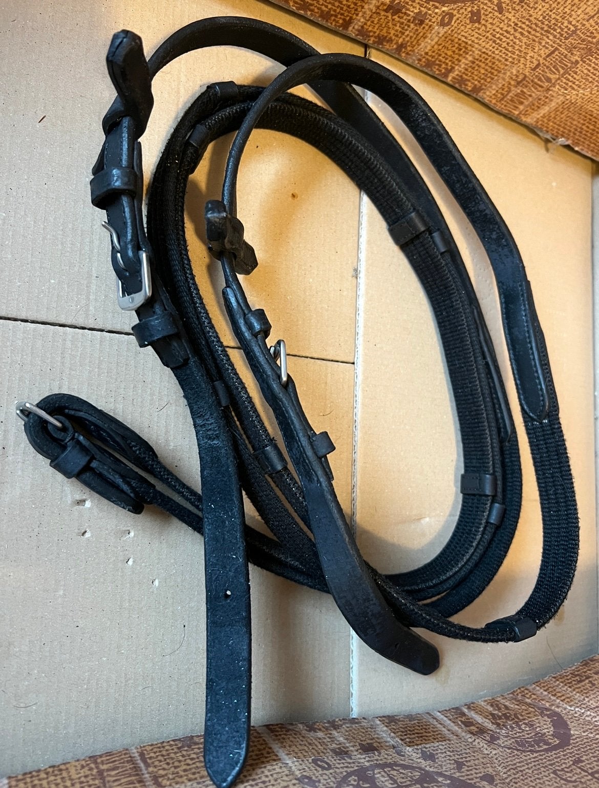 Set Eenvoudige Webband Springteugels Zwart Full, Dieren en Toebehoren, Paarden en Pony's | Hoofdstellen en Tuigage, Ophalen of Verzenden