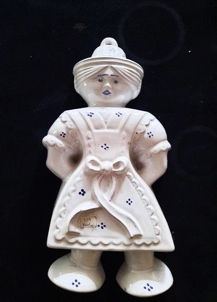 Grote vintage Terracotta Puddingvorm Vrouwtje (35 cm)( 2127), Ophalen