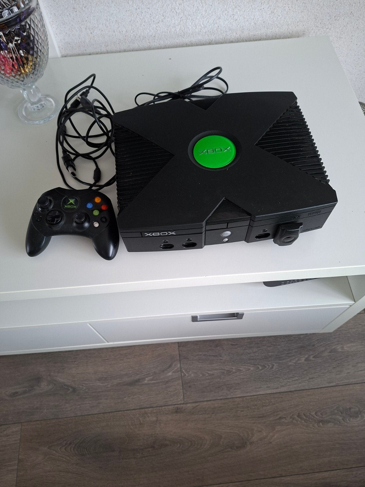 Te koop XBOX, Spelcomputers en Games, Spelcomputers | Xbox Original, Ophalen, Zo goed als nieuw, Met 1 controller